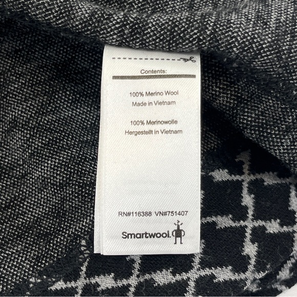 SMARTWOOL Womens Small XS Fit 100% Merino Wool Midweight Black Sweater Zip Top - Picture 12 of 16